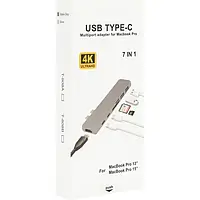 USB-хаб PowerPlant CA911684 Gray