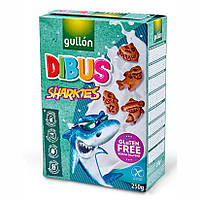 Печиво GULLON, без глютену, Dibus sharkies, 250 г