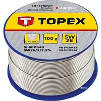 Припій TOPEX 44E514 60% олова 1 мм 100 г