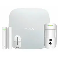 Комплект охранной сигнализации с LTE Ajax Ajax StarterKit Cam Plus (8EU) UA white