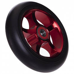 Колесо алюмінієве для трюкового самоката 110 мм з підшипником ABEC-7 червоний