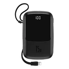 Додатковий акумулятор Baseus Q-Pow Digital Display Black 10000mAh 15W