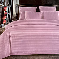 Постільна білизна Страйп-Сатин  Двоспальний розмір з простирадлом на гумці  160*200+25см