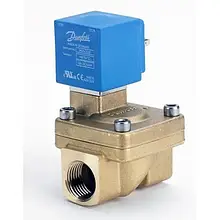 Електромагнітний клапан Danfoss EV220W 24V, 1/2, нормально-відкритий, латунь