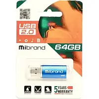 Флеш память Mibrand Cougar MI2.0/CU64P1U Blue 64 GB USB 2.0