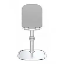 Тримач-підставка для телефона Baseus Literary Youth Desktop Bracket Telescopic Silver (SUWY-A0S)