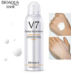 Сонцезахисний спрей для обличчя з тонуючим ефектом Bioaqua V7 Deep Hydration Spray, 250мл