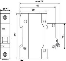 Автоматичний вимикач УКРЕМ ВА-2017/B 1р 2А АСКО, фото 3