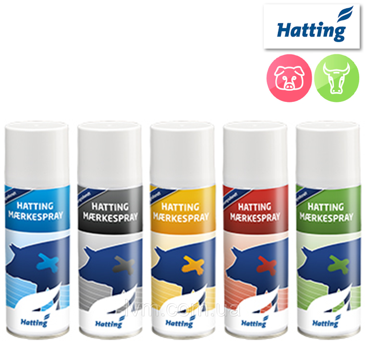 Спрей фарба для маркування тварин, синя HATTING
