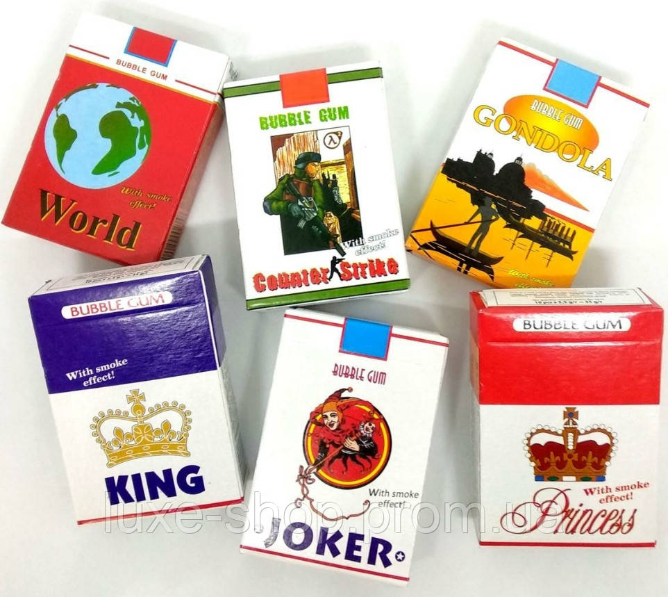 Жуйки Сигарети  Smoke Gum 10 сигареток, Жувальна гумка цигарки