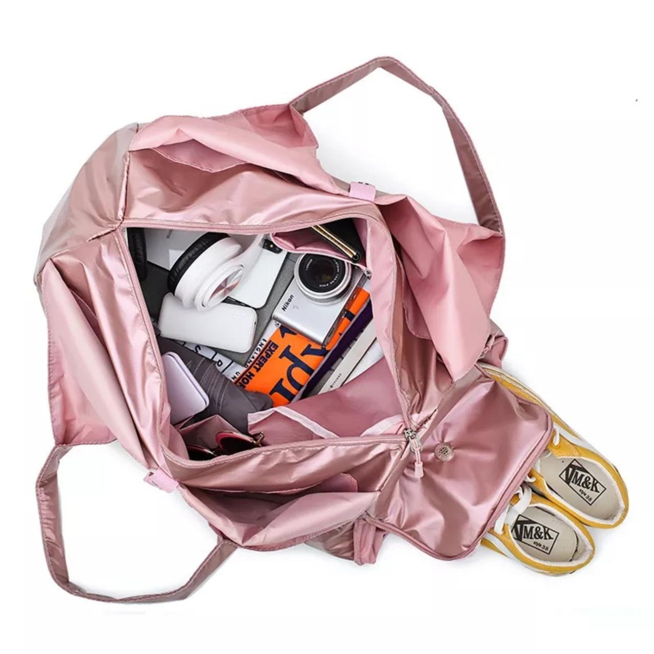 Спортивная женская сумка розовая - фото 6 - id-p1637597028