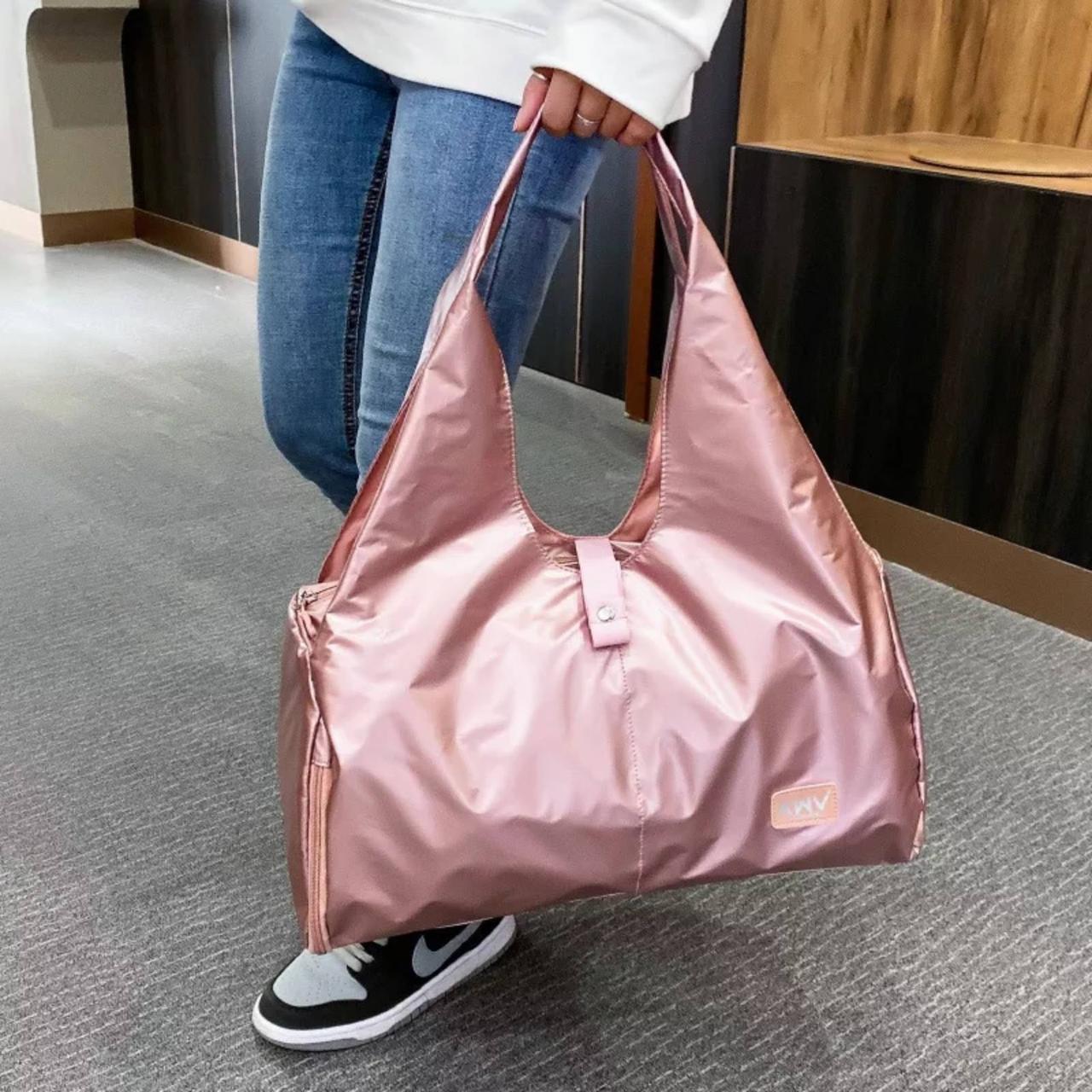Спортивная женская сумка розовая - фото 10 - id-p1637597028