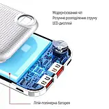 Зовнішній портативний акумулятор ColorWay Slim LCD 10000mAh White 10W, фото 4