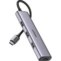 USB-хаб Ugreen CM473 Gray
