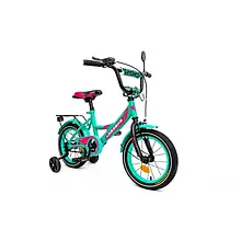 Дитячий велосипед Like2Bike Sky 211402 Turquoise 14 дюймів двоколісний