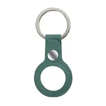 Чохол-брелок Armaggeddon Silicone Ring with Button ARM59155 Dark Green для AirTag з кільцем для ключів
