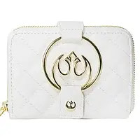 Гаманець Loungefly Star Wars - White Gold Rebel Hardware Zip Around W (STWA0149)White