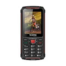 Кнопковий телефон Sigma mobile X-treme PR68 Black Red