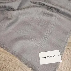 Хустка D.i.o.r люрекс сталева