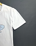Патріотична футболка чоловіча біла для повсякденного носіння з українською символікою, фото 3