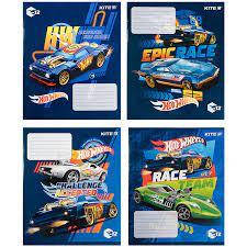 Зошит 12 аркушів лінія "KITE" / Hot Wheels, фото 1