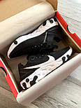 Чоловічі кросівки Nike React Element 55 весна-літо повсякденні у сітку чорні з білим. Живе фото. топ, фото 8