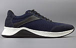 Сині кросівки сітка м'яке легке чоловіче взуття великих розмірів на літо Rosso Avangard DolGa Blu Run BS, фото 3