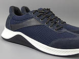 Сині кросівки сітка м'яке легке чоловіче взуття великих розмірів на літо Rosso Avangard DolGa Blu Run BS, фото 7