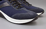 Сині кросівки сітка м'яке легке чоловіче взуття великих розмірів на літо Rosso Avangard DolGa Blu Run BS, фото 6