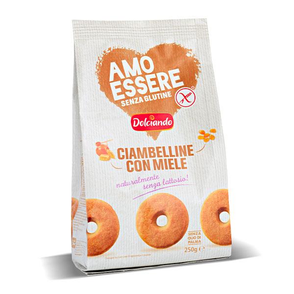 Безлютенові медові пончики Ciambelline Dolciando Amo Essere 250гр