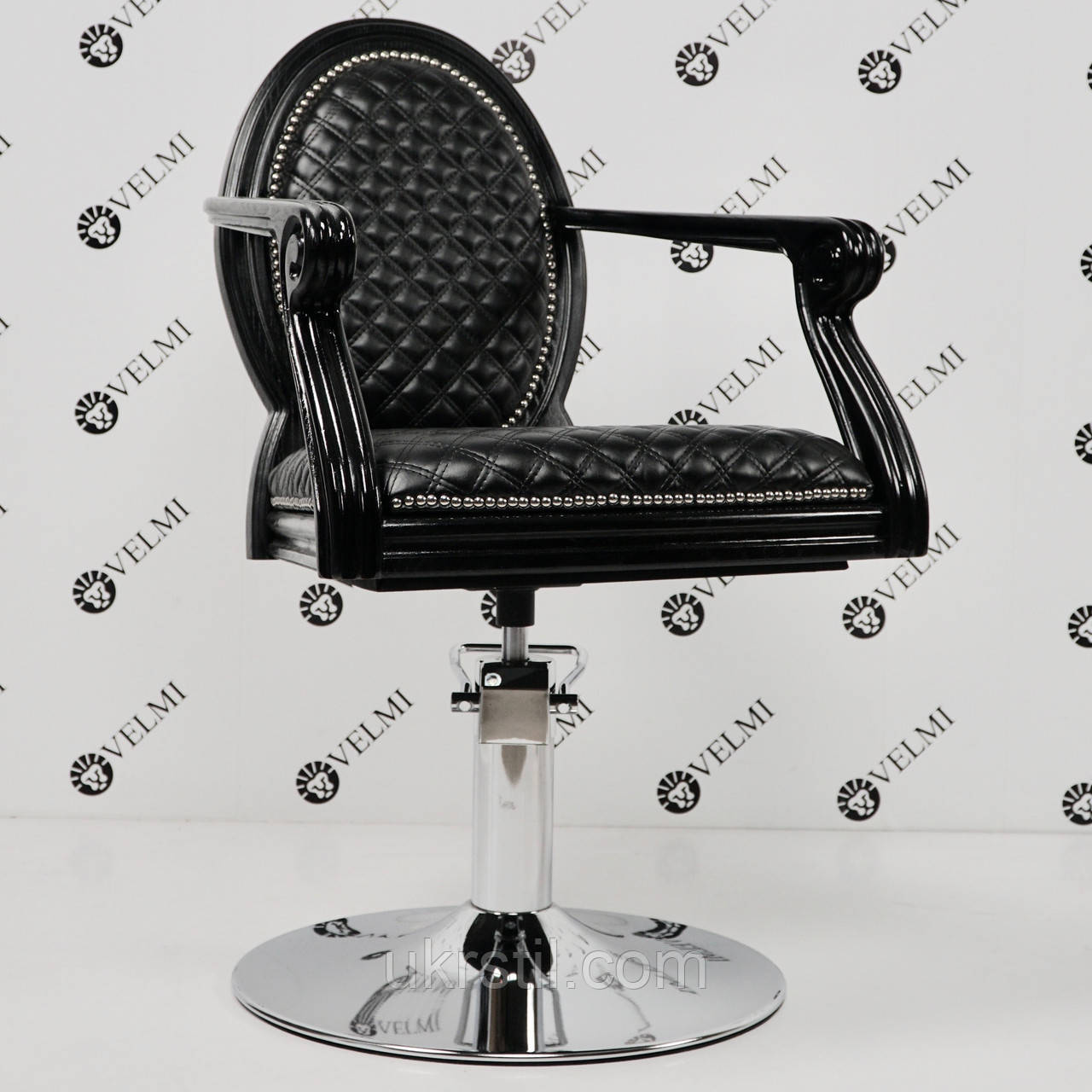 Перукарське крісло Mozart Black, фото 1