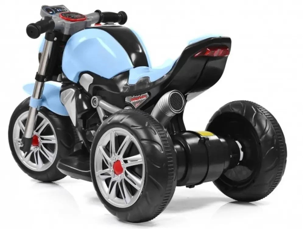 Дитячий електромотоцикл SPOKO M-3639 блакитний (42300145) - фото 3 - id-p1637637364