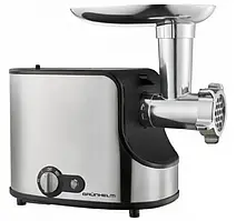 М'ясорубка електрична AMG240SSJ Grunhelm 2400 Вт 3 решітки, насадки кеббе, для ковбас, для томатів та ягід, барабани-терки