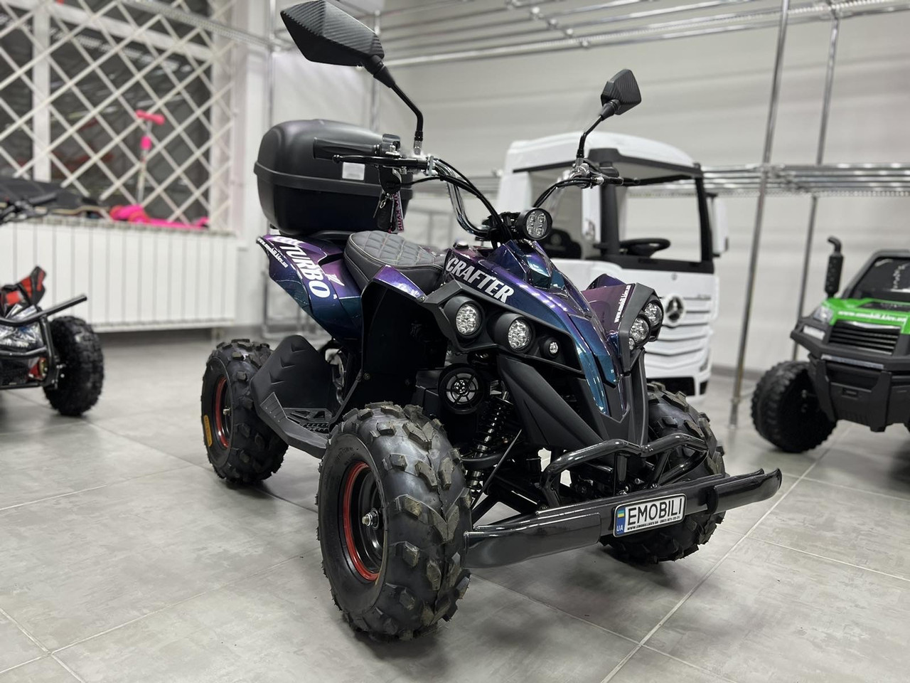 Електроквадроцикл CRAFTER TURBO 48V 1000W, підігрівання сидіння, прожектор для лісу, фото 1