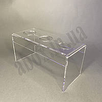 Підставка під морозиво | 3 ріжка | Прозора