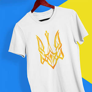 Футболка з українським гербом Каліграфія 04