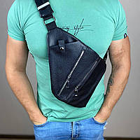 Мужская сумка слинг Кросс боди стильная бананка через плечо удобная эргономичная вместительная