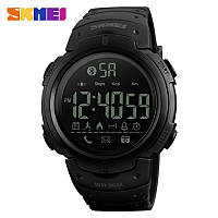 Электронные мужские часы с шагомером Skmei 1301BK black