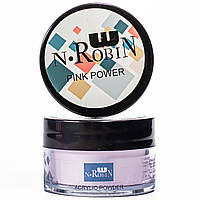 Акриловая пудра для ногтей прозрачная N·Robin Acrylic Powder 15 г Розовый