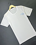 Повсякденна молодіжна чоловіча біла футболка для хлопців із українською символікою, фото 8