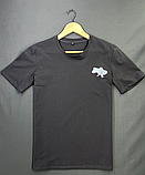 Якісна сіра чоловіча патріотична футболка з українською символікою, фото 2