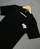 Чорна патріотична футболка для хлопців із принтом з українською символікою, фото 4