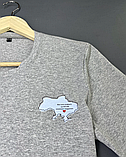 Сіра повсякденна красива футболка чоловіча з принтом для повсякденного носіння, фото 2
