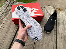 Чоловічі літні кросівки мокасини дихаючі Nike Free 3.0 Black White чорні з білим, фото 6