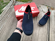 Чоловічі літні кросівки мокасини дихаючі Nike Free 3.0 Blue Red сині, фото 5