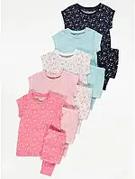 Пижама футболка и штаны для девочки в точечки George 140/146см
