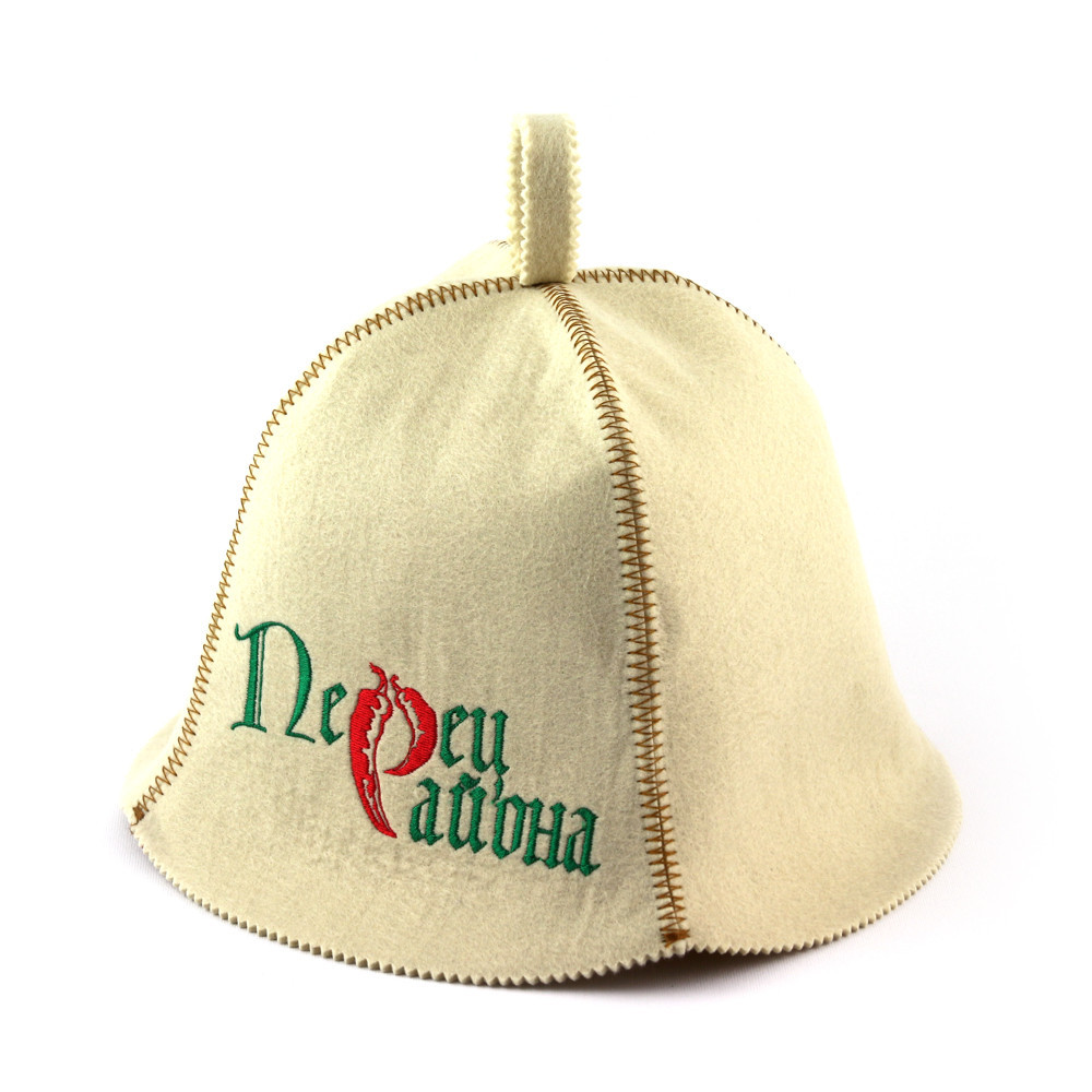 Банна шапка Luxyart "Перець району", штучне хутро, білий (LA-397)