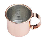 Джигер прямий Beaumont 50 мл, нержавіюча сталь покрита міддю / Copper Straight Jigger Mug Beaumont (3168)