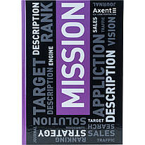 Книга записна А4 Colors 80 аркушів клітинка тверда обкладинка фіолетова Axent 8421-07-A, 62467