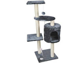 Будиночок для кота, дряпка Malatec 110 см сірий Польща